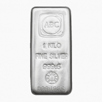 1kg ABC Cast Silver Bullion Bar 999 Purity
