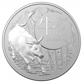 1oz Royal Australian Mint Ox Minted Silver Coin