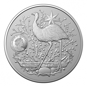 1oz Royal Australian Mint Coat of Arms Minted Silver Coin
