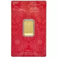  5 Gram Royal Mint Henna 9999 Minted Gold Bar