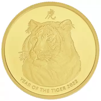 1oz ABC Bullion Minted Lunar Tiger 9999 Coin Gold