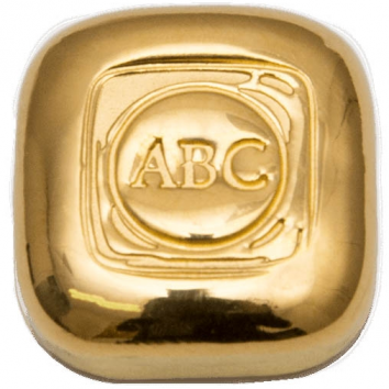 1oz ABC Cast Gold Bar 9999 Purity