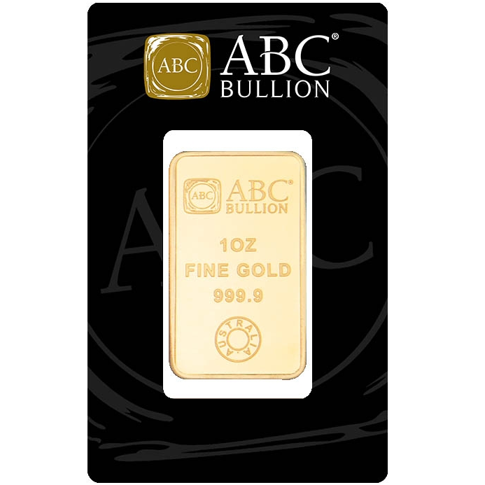 Gold Bullion Bars 1oz ABC Bullion Minted Gold Tablet