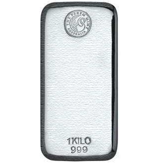 Silver Bullion Bars 1kg Perth Mint Cast Silver Bullion Bar 999 Purity