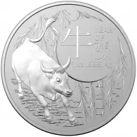 Gold & Silver Coins 1oz Royal Australian Mint Ox Minted Silver Coin