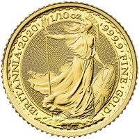 Gold & Silver Coins 1/10th Oz Gold Royal Mint Britannia 9999 Bullion Coin