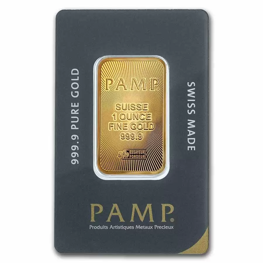 1oz PAMP Minted Gold Bar
